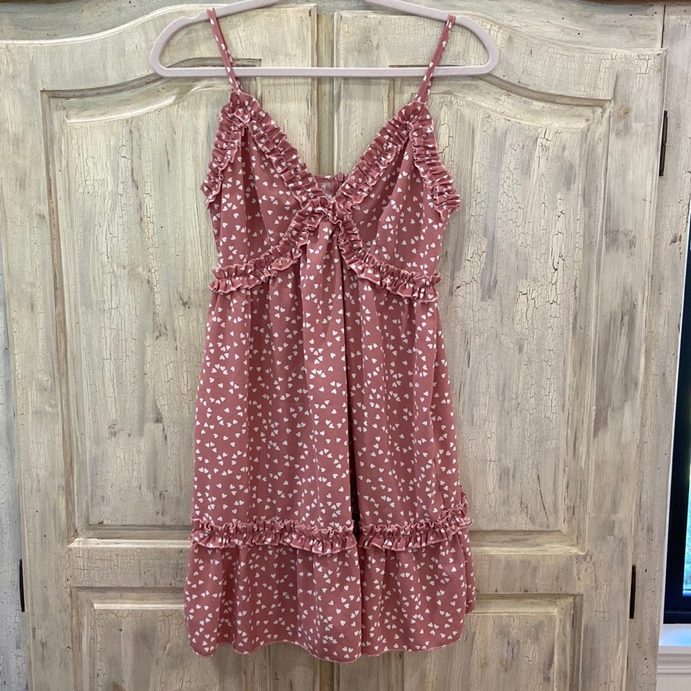 SHEIN Ruffle Heart Dress